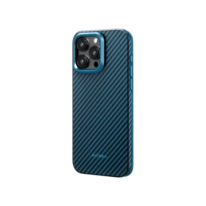MagEZ Case Pro 4 for iPhone 15 Pro 6.1"(Black/Blue Twill)1500D